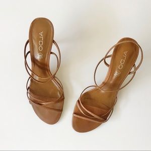 Aldo Vintage Cognac Strappy Sandal
